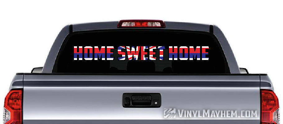 Home Sweet Home Hawaii state flag design sticker