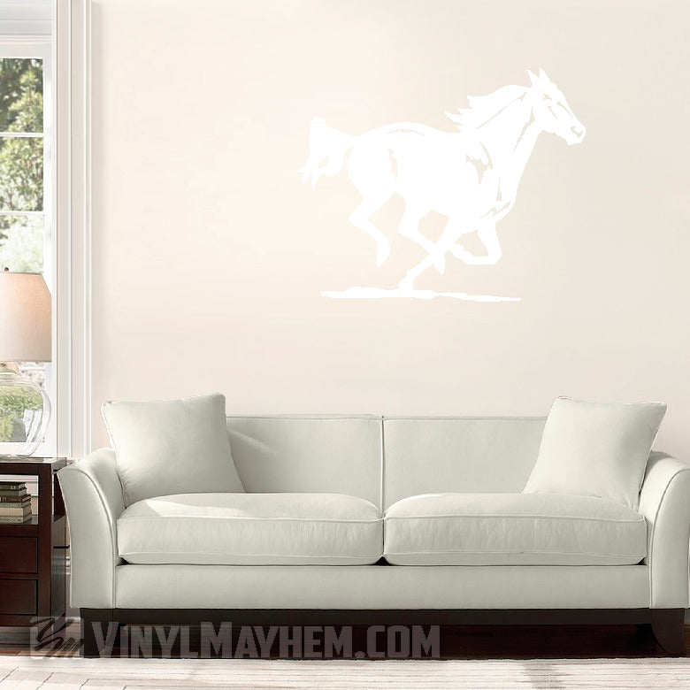 Horse Running vinyl sticker