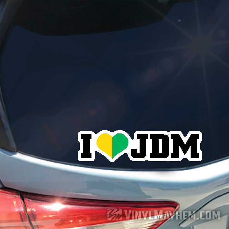 Rising Sun Japan JDM flag heart sticker - Vinyl Mayhem