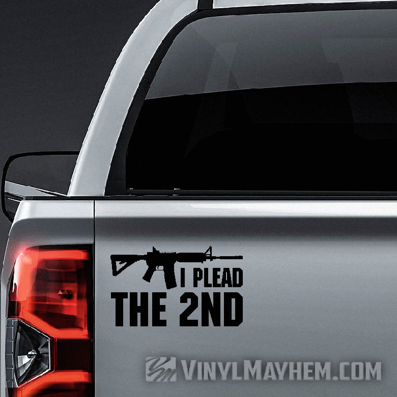 I Plead The 2nd vinyl sticker