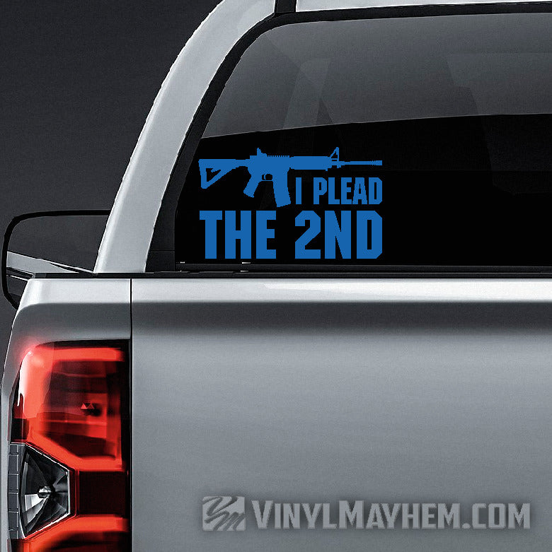 I Plead The 2nd vinyl sticker