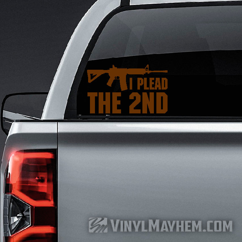 I Plead The 2nd vinyl sticker