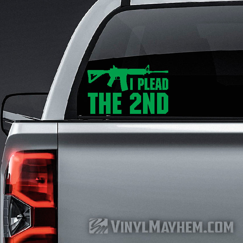 I Plead The 2nd vinyl sticker