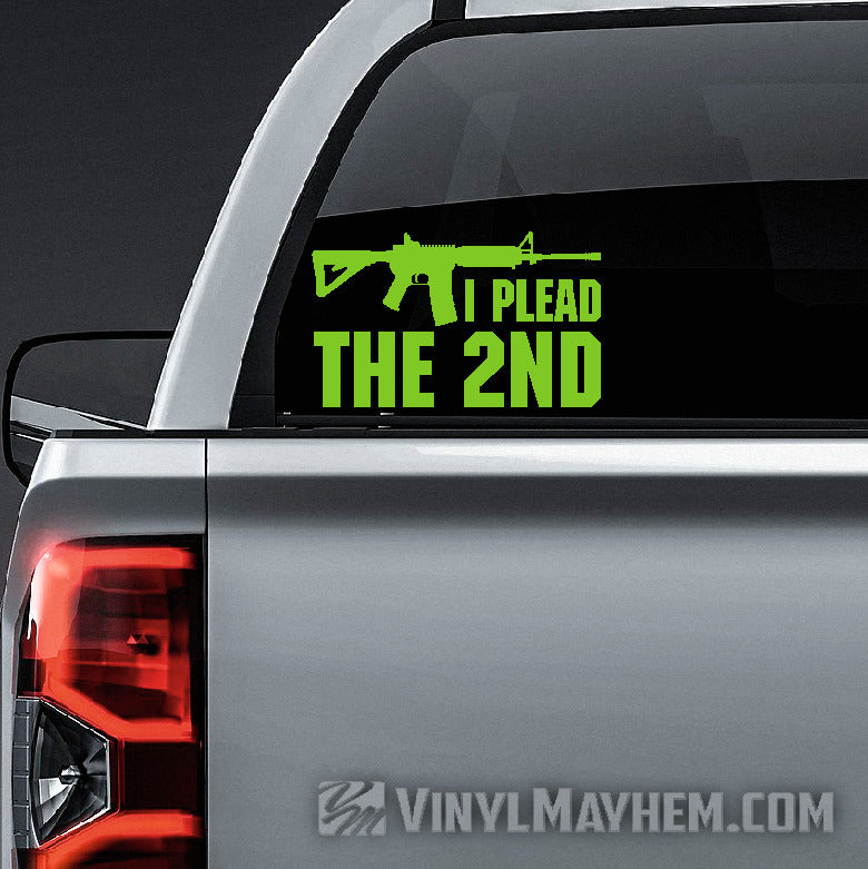 I Plead The 2nd vinyl sticker