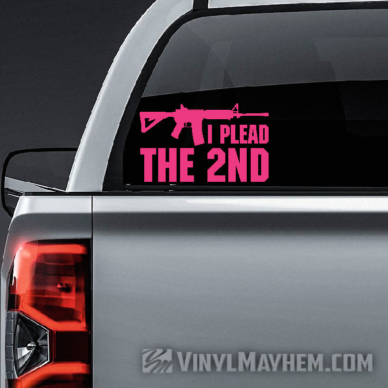 I Plead The 2nd vinyl sticker