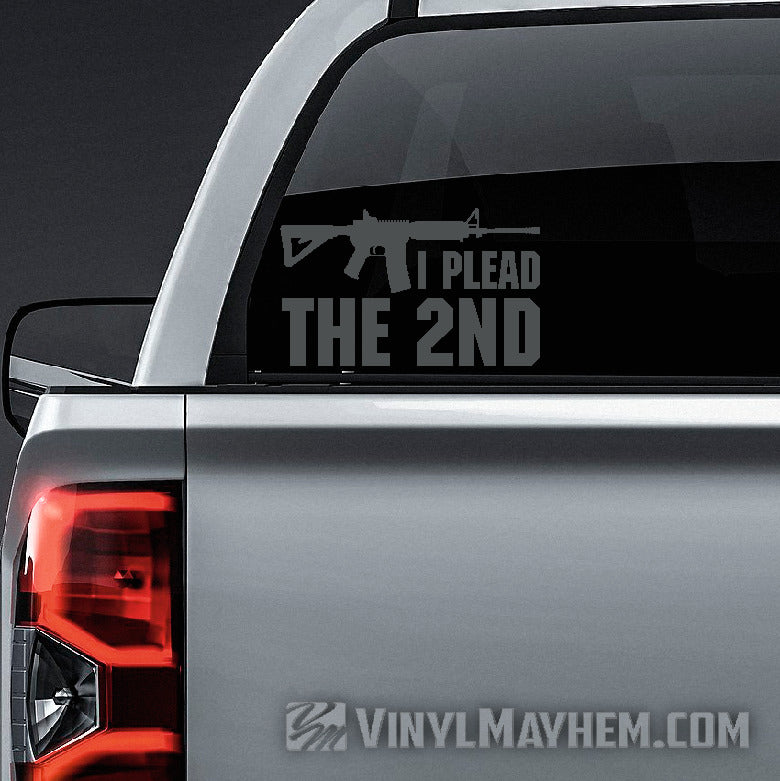 I Plead The 2nd vinyl sticker