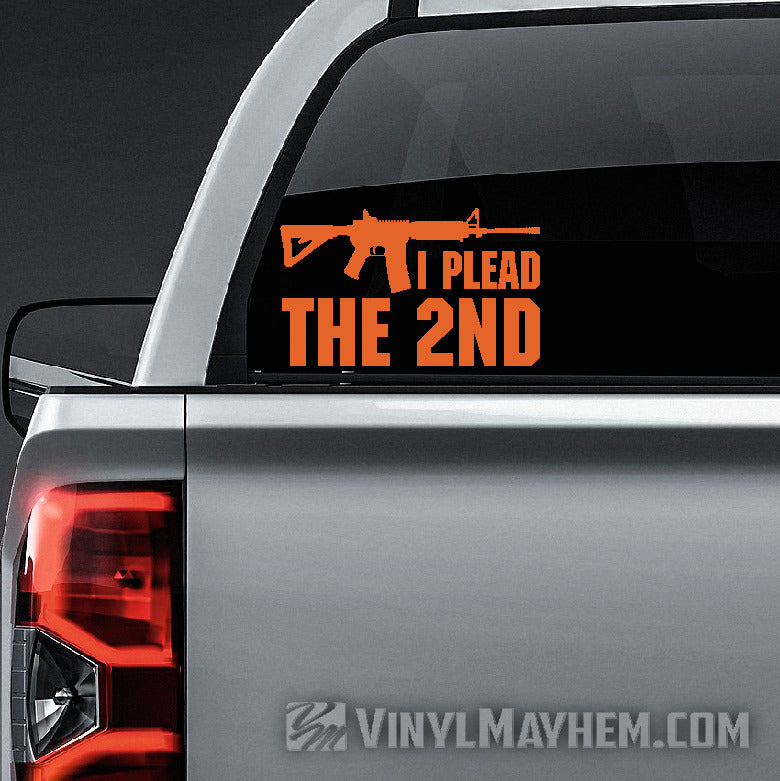 I Plead The 2nd vinyl sticker