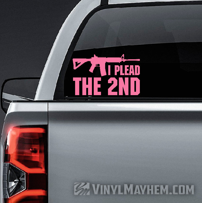 I Plead The 2nd vinyl sticker