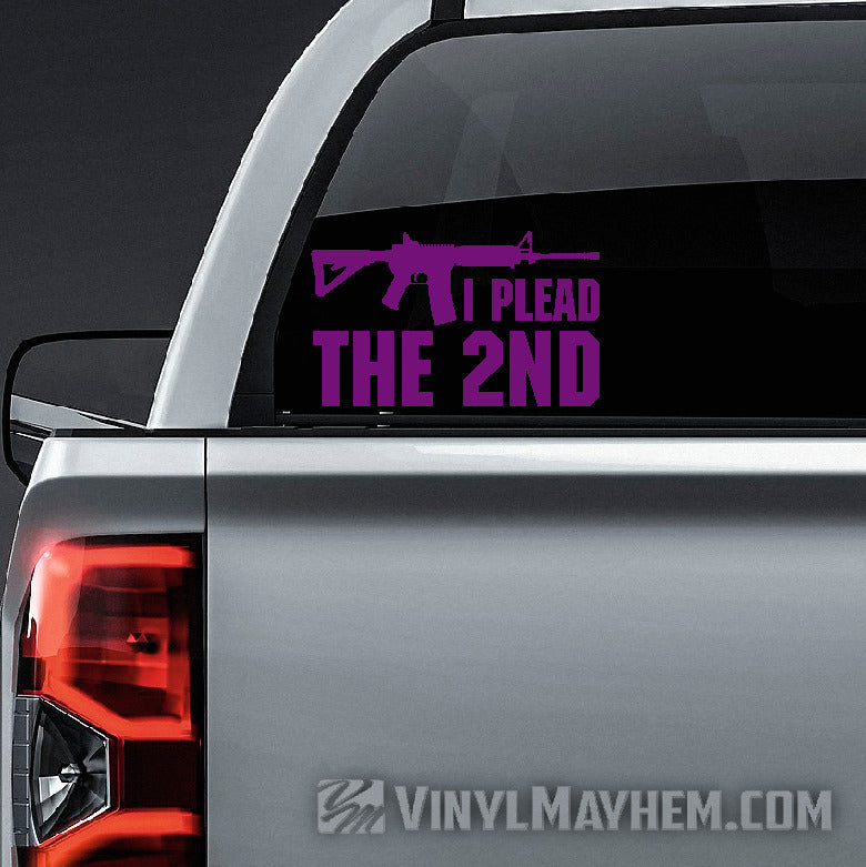I Plead The 2nd vinyl sticker