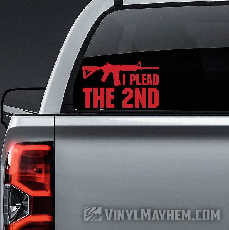 I Plead The 2nd vinyl sticker