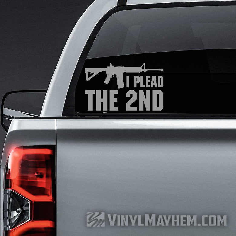 I Plead The 2nd vinyl sticker