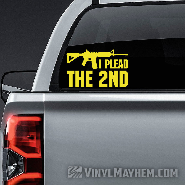 I Plead The 2nd vinyl sticker
