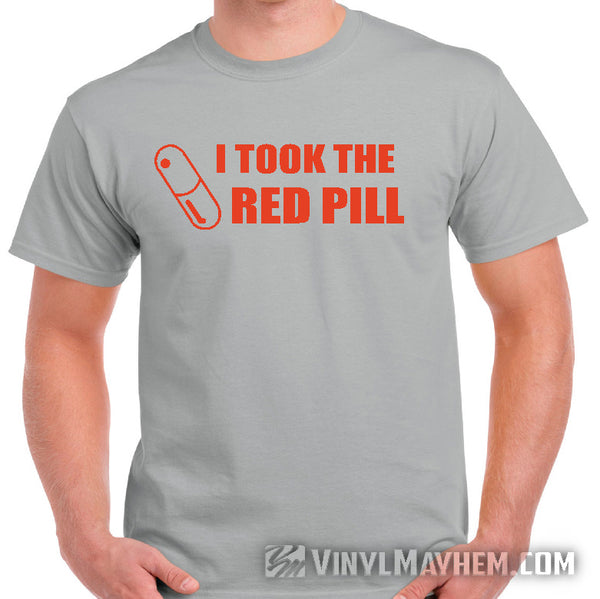 Red hot sale pill shirt