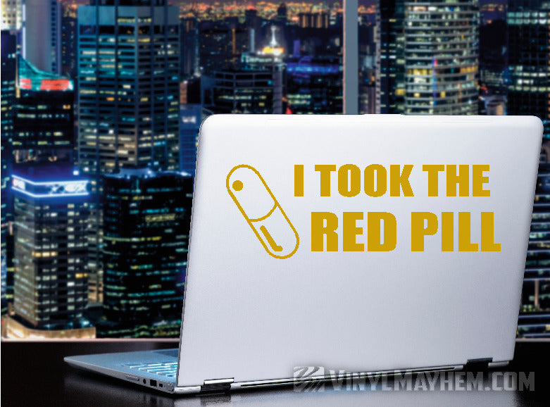 I Took the Red Pill vinyl sticker