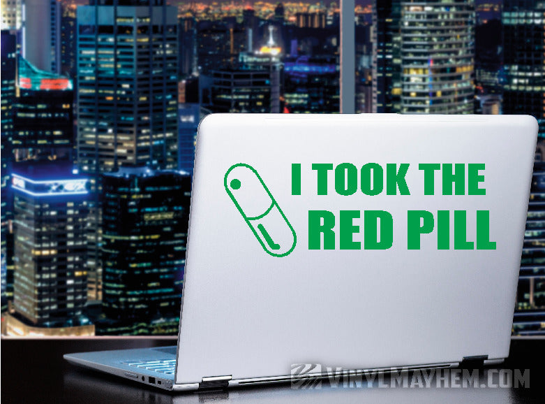 I Took the Red Pill vinyl sticker
