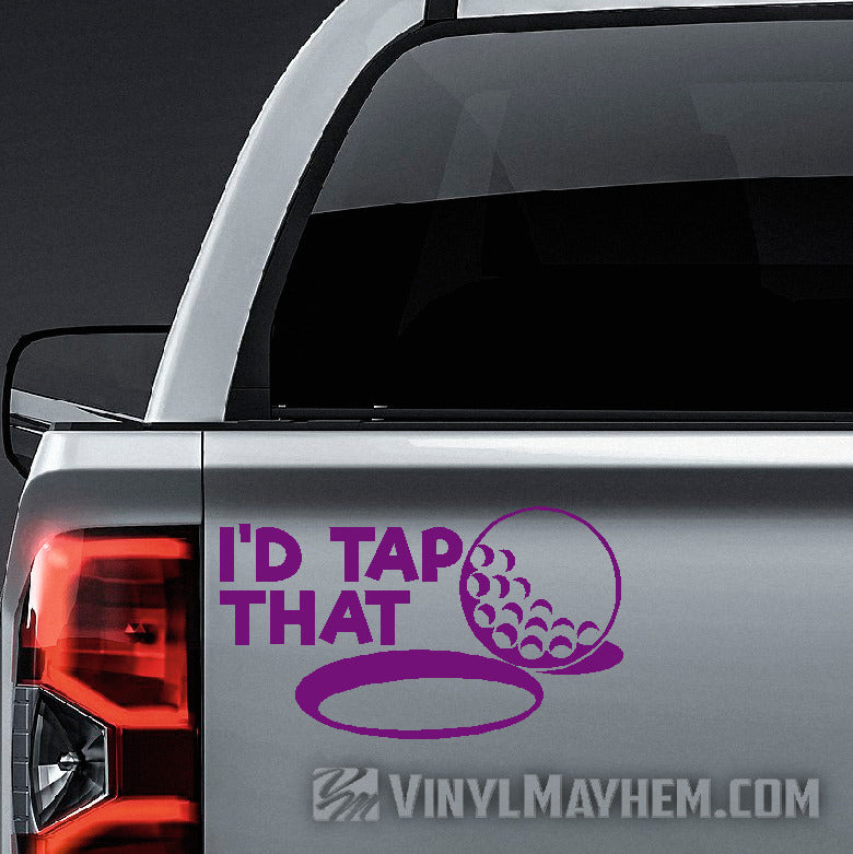 I&#39;d Tap That golf vinyl sticker