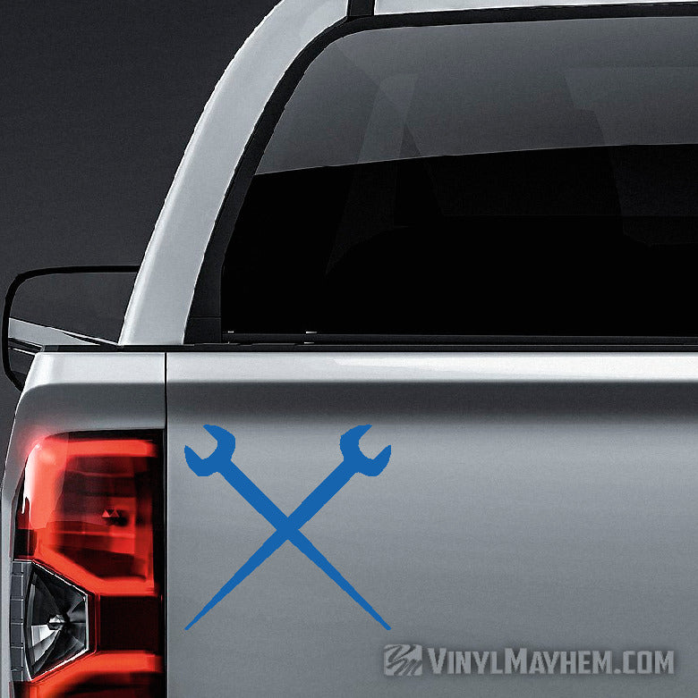 Ironworker Spud Wrenches crossed vinyl sticker
