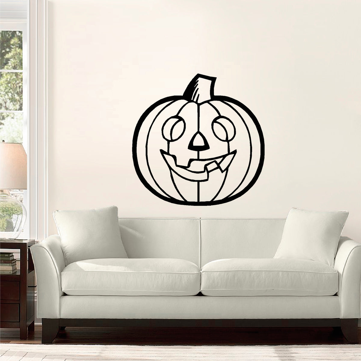 Halloween Jack-O-Lantern vinyl sticker