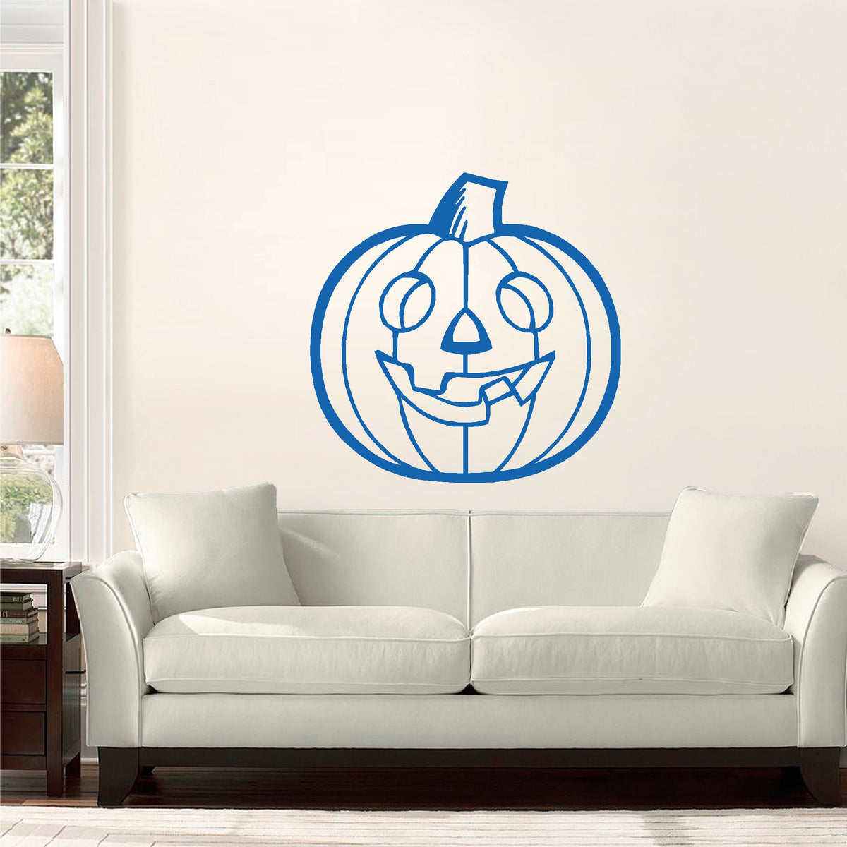 Halloween Jack-O-Lantern vinyl sticker