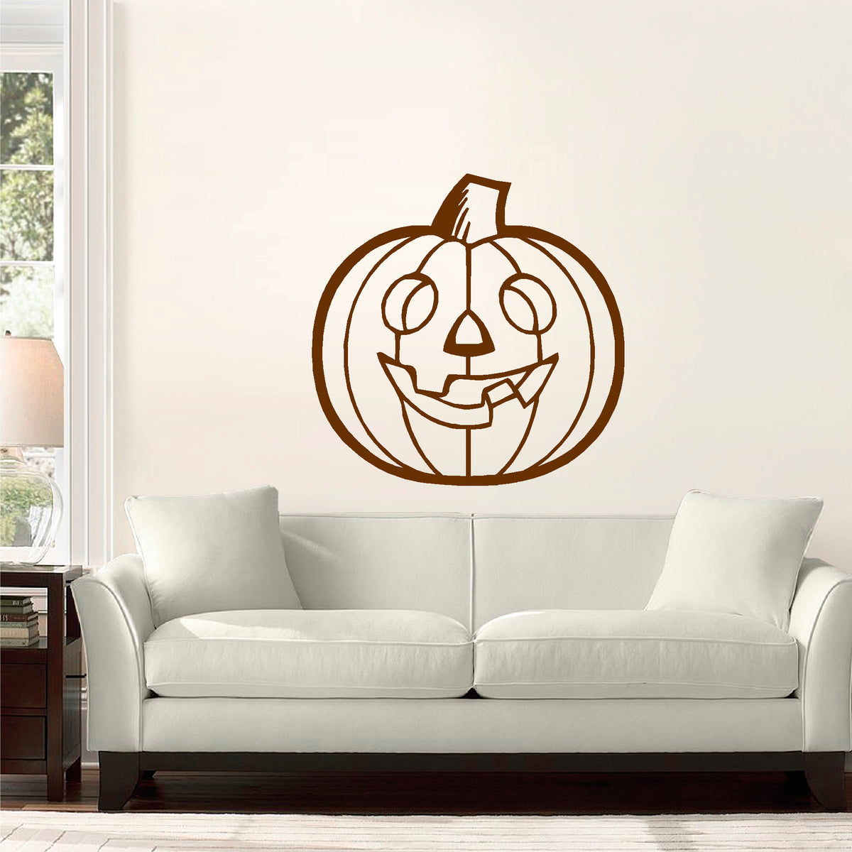 Halloween Jack-O-Lantern vinyl sticker