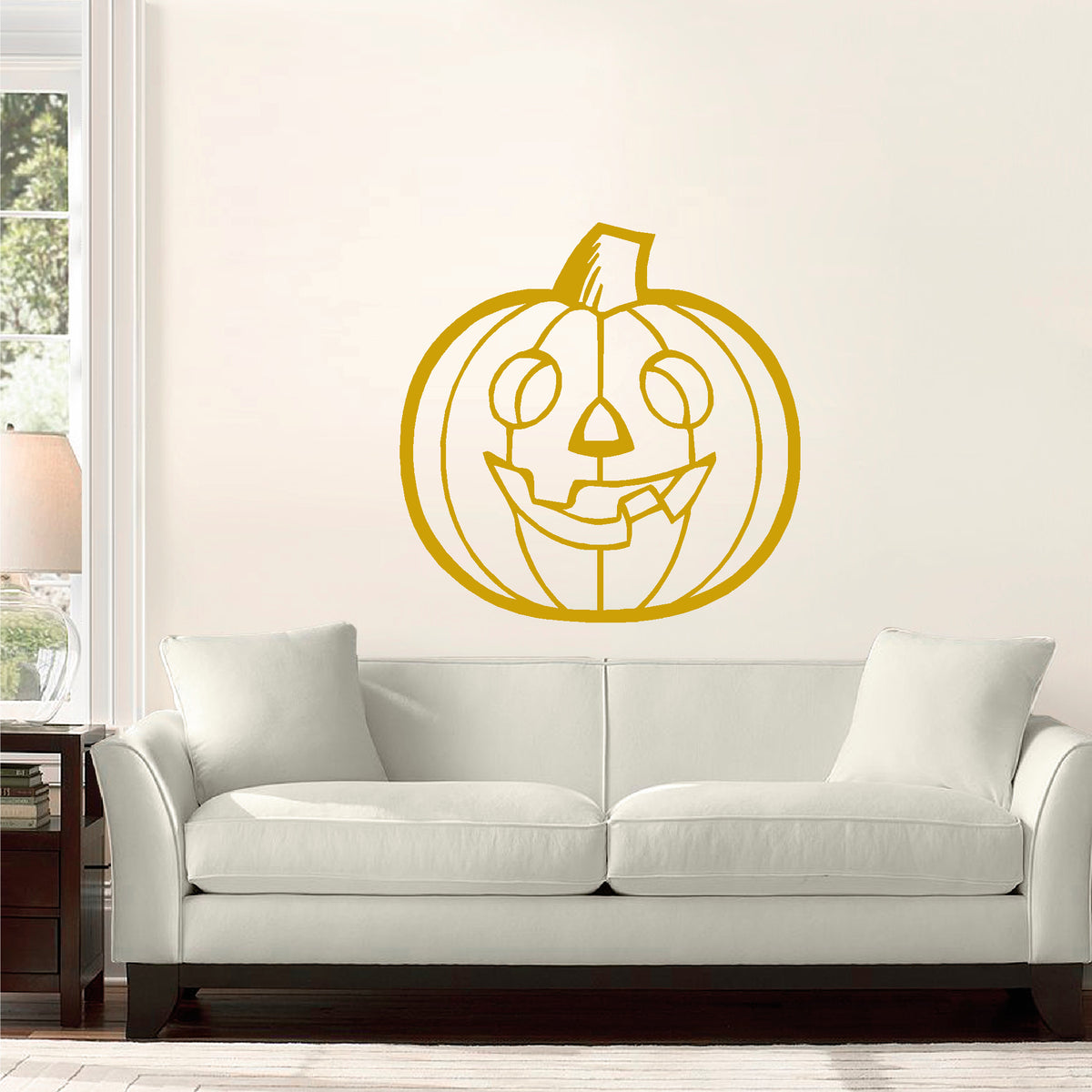 Halloween Jack-O-Lantern vinyl sticker