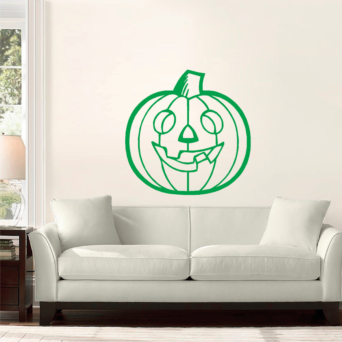 Halloween Jack-O-Lantern vinyl sticker