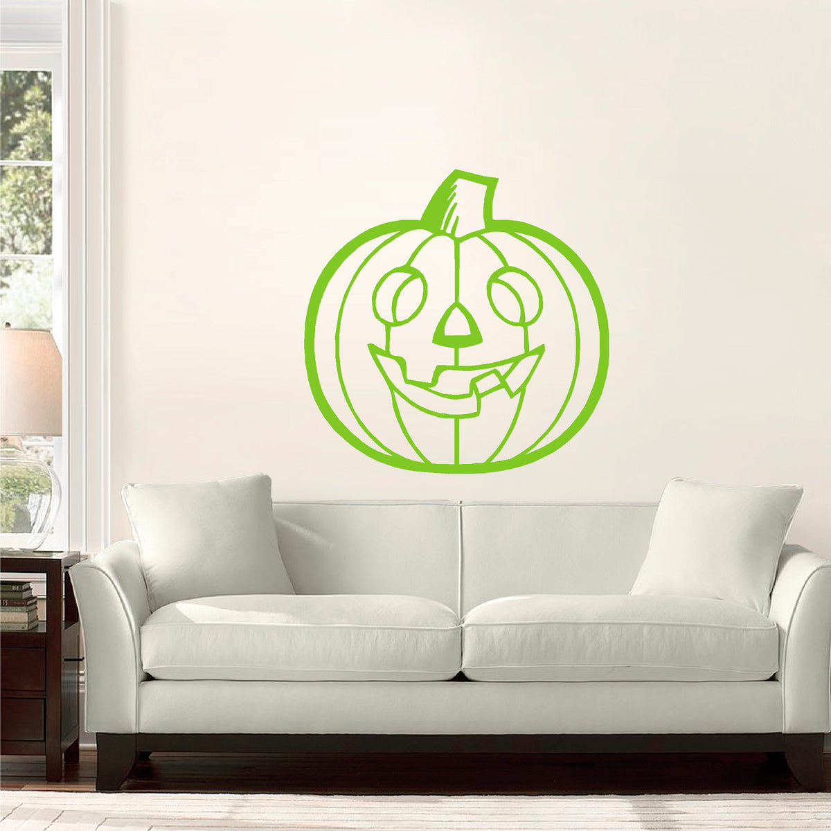 Halloween Jack-O-Lantern vinyl sticker