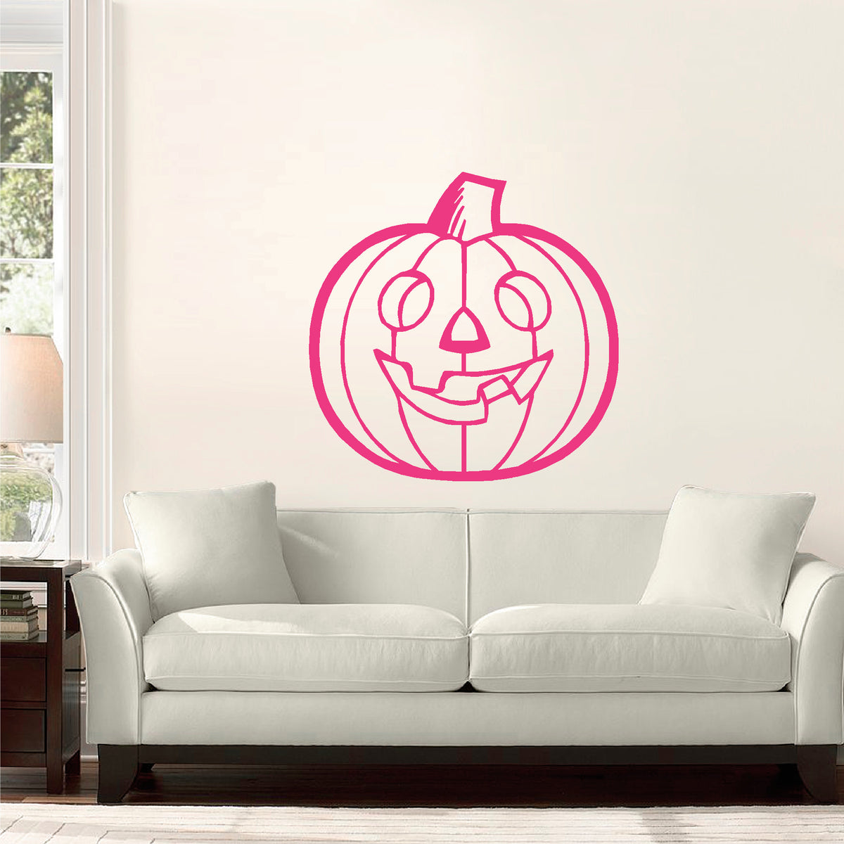 Halloween Jack-O-Lantern vinyl sticker