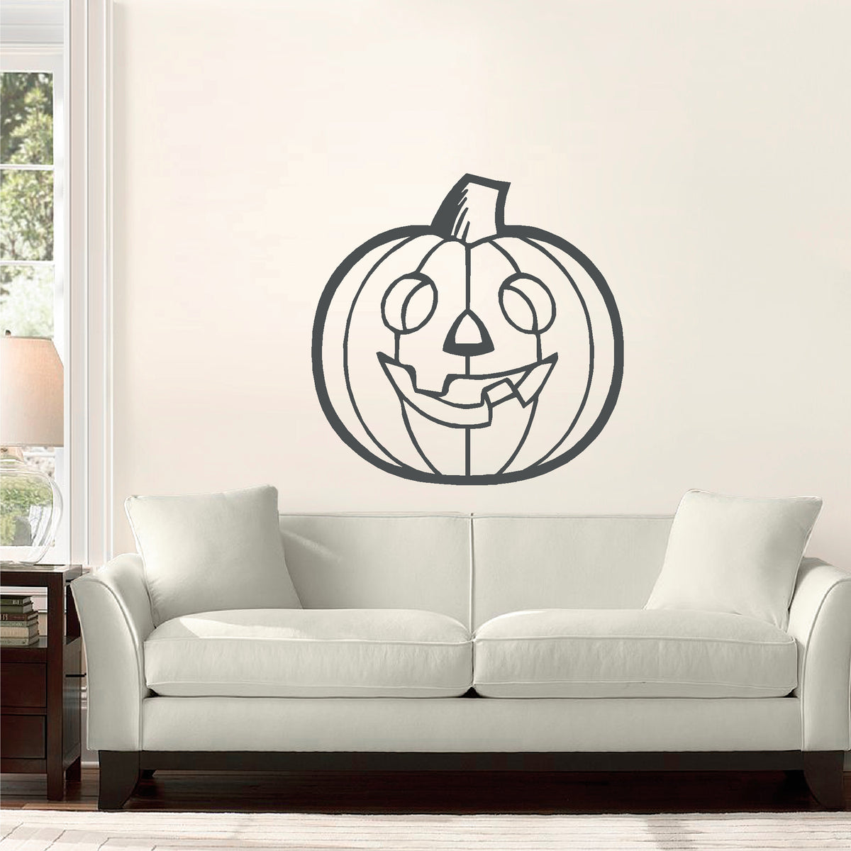 Halloween Jack-O-Lantern vinyl sticker