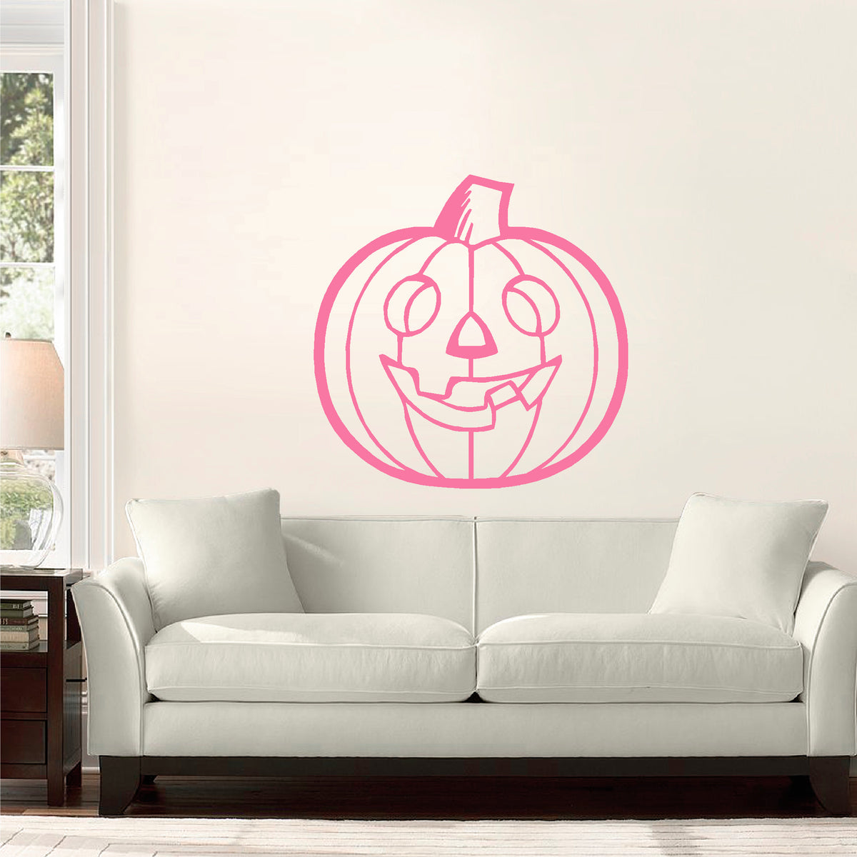 Halloween Jack-O-Lantern vinyl sticker