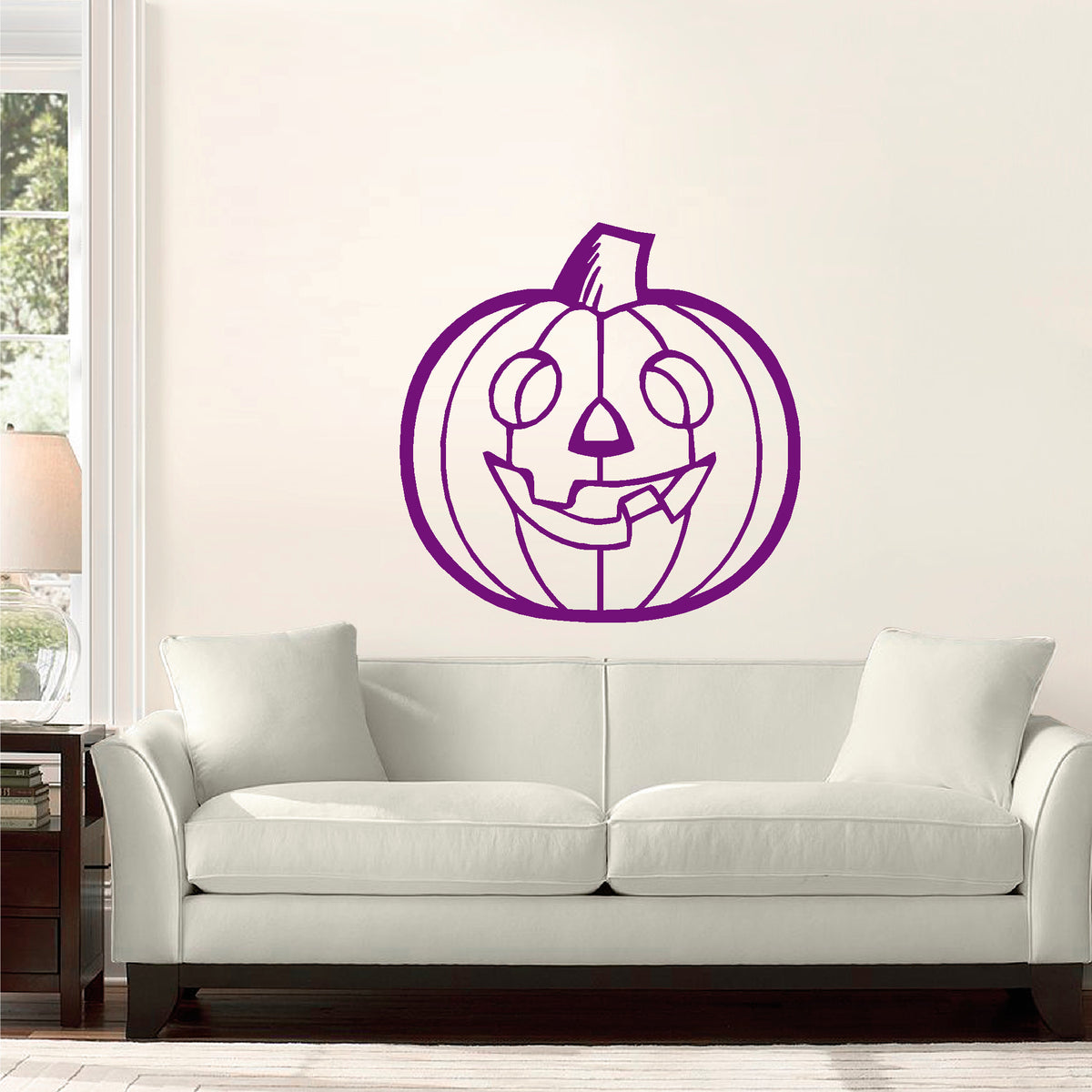 Halloween Jack-O-Lantern vinyl sticker