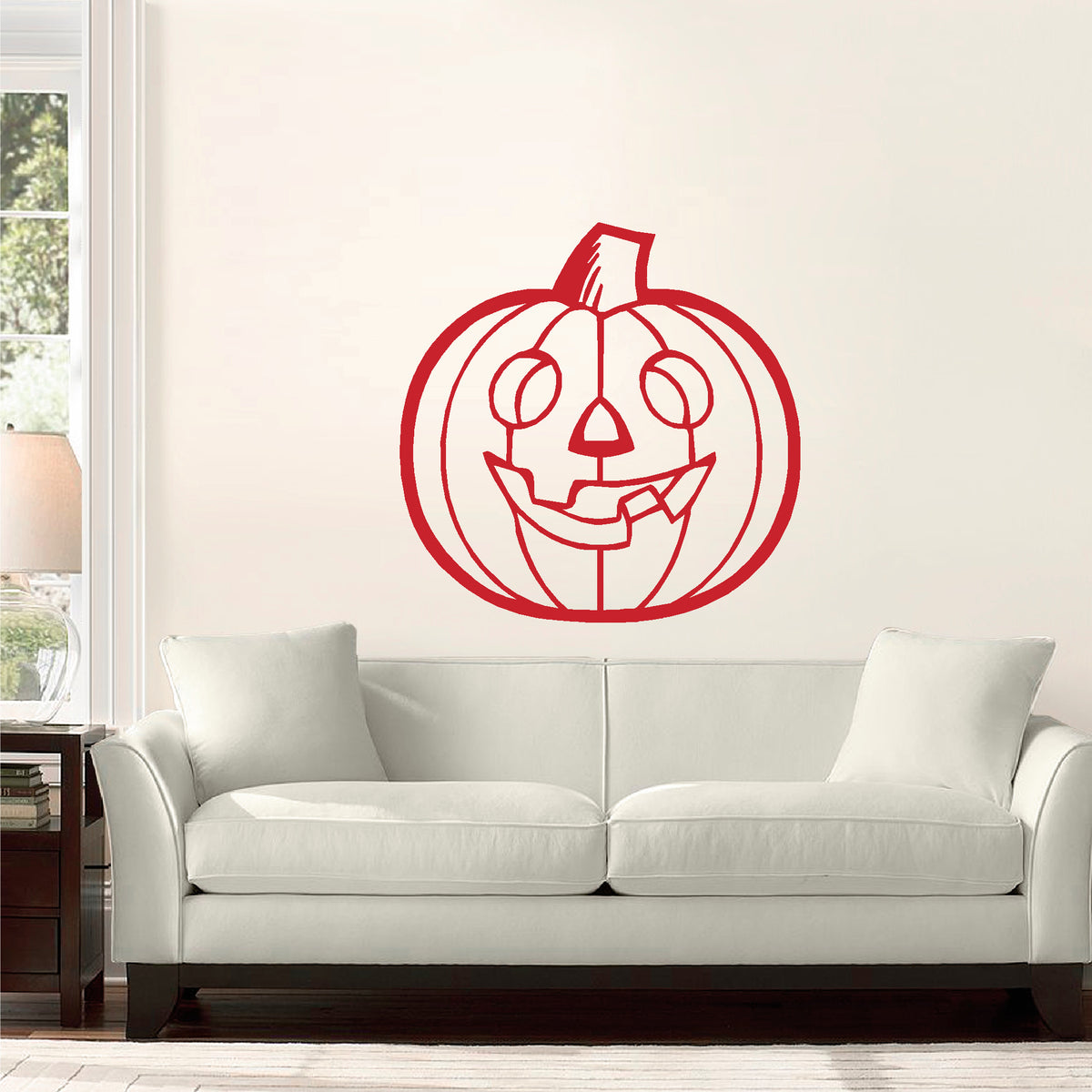 Halloween Jack-O-Lantern vinyl sticker