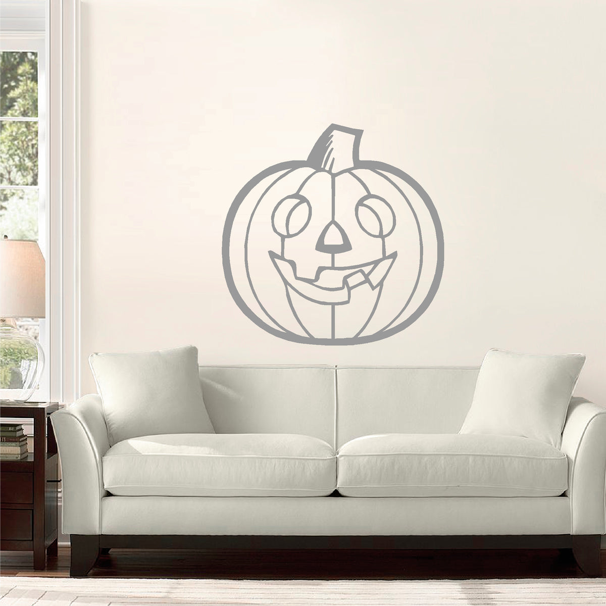 Halloween Jack-O-Lantern vinyl sticker