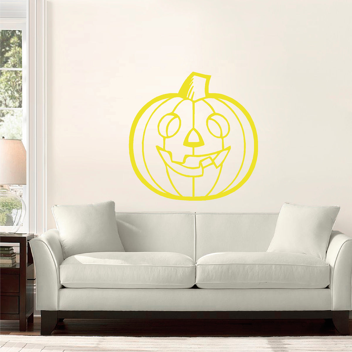 Halloween Jack-O-Lantern vinyl sticker