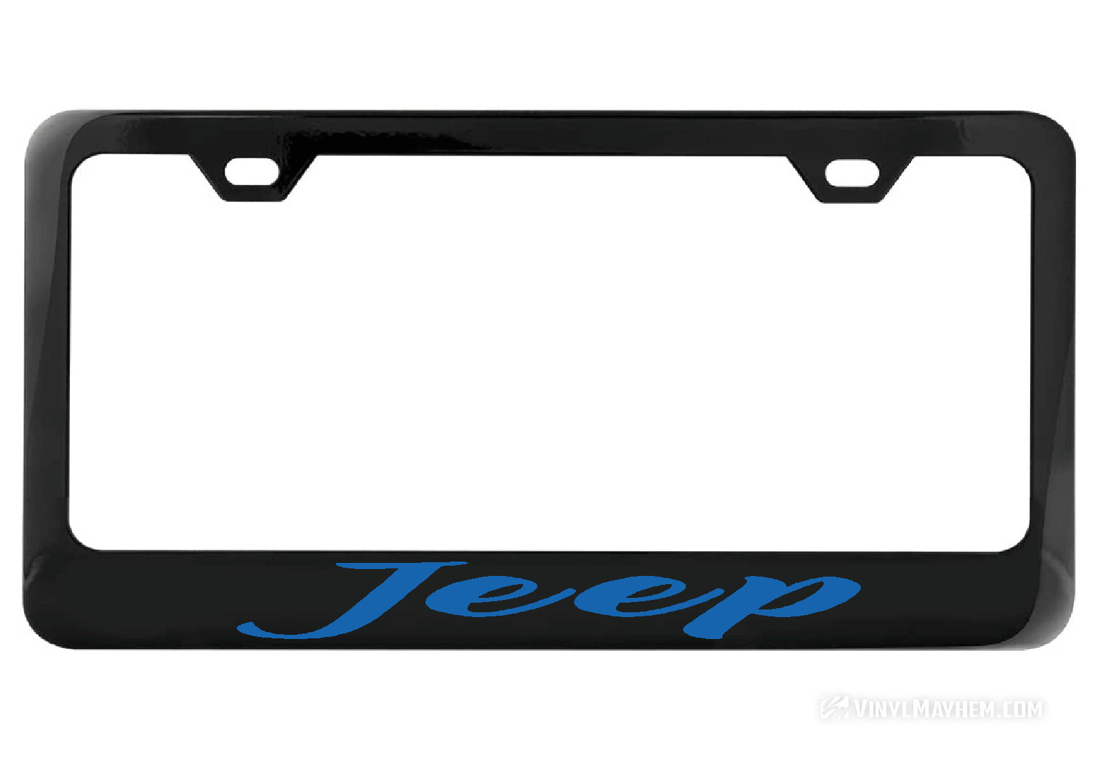 Jeep black license plate frame