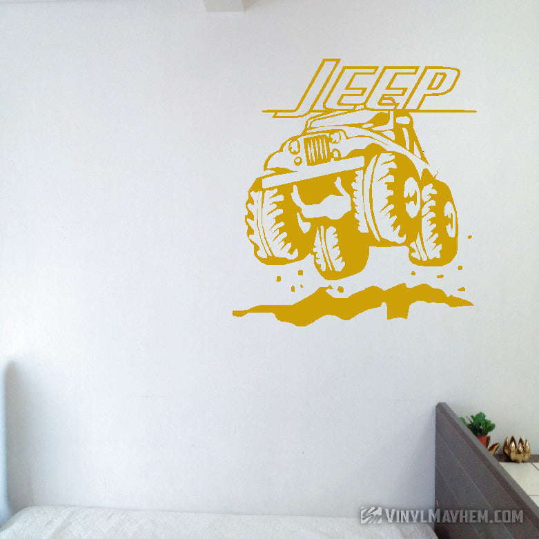 Jeep off-roading vinyl sticker