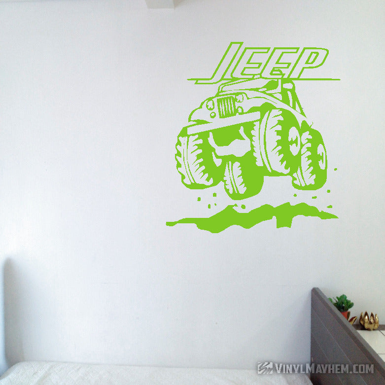 Jeep off-roading vinyl sticker