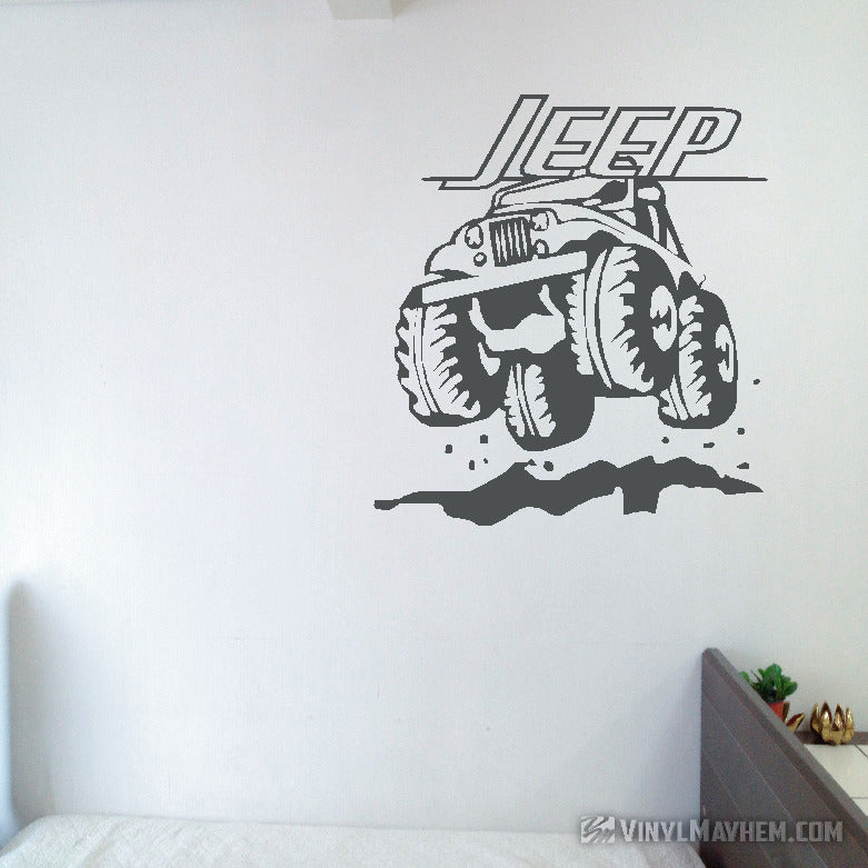 Jeep off-roading vinyl sticker