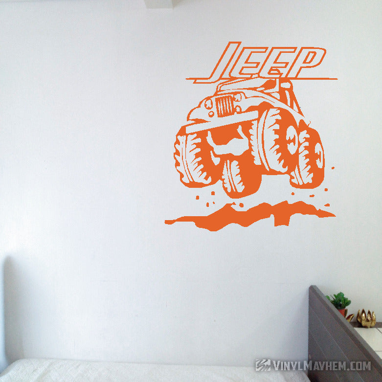 Jeep off-roading vinyl sticker