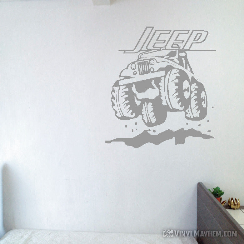 Jeep off-roading vinyl sticker