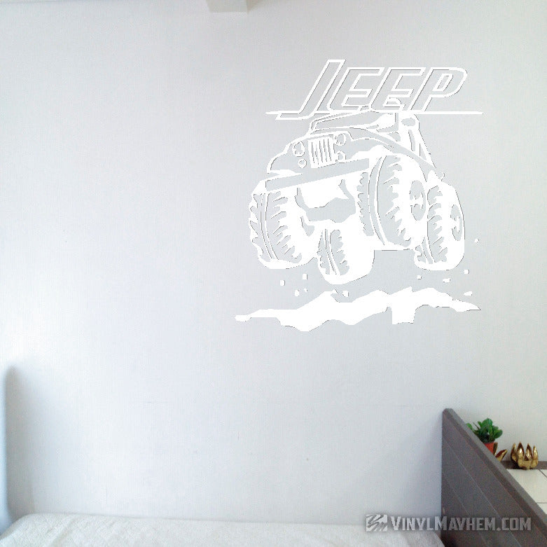 Jeep off-roading vinyl sticker