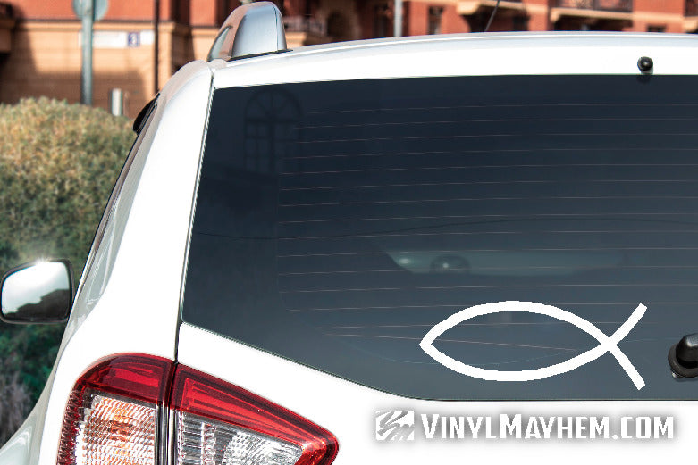 Jesus Fish vinyl sticker