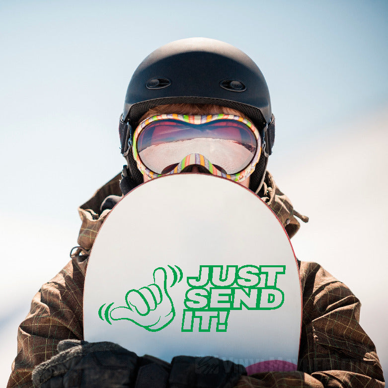 Just Send It Hang Loose vinyl sticker
