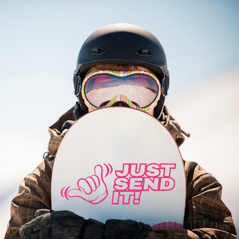 Just Send It Hang Loose vinyl sticker