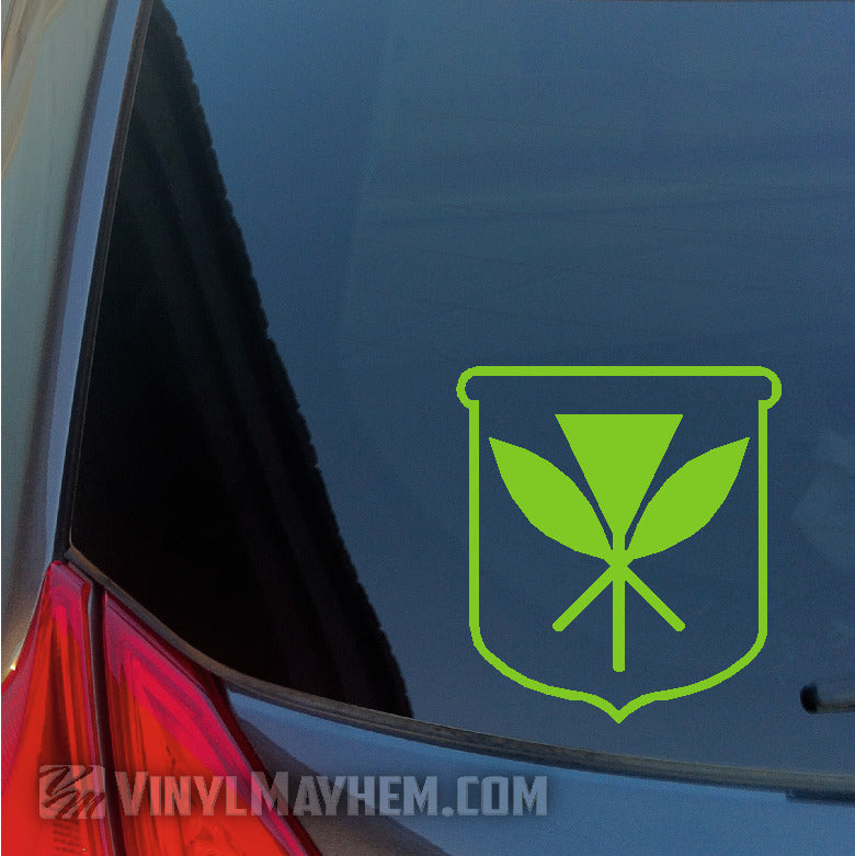 Hawaiian Kanaka Maoli Crest vinyl sticker
