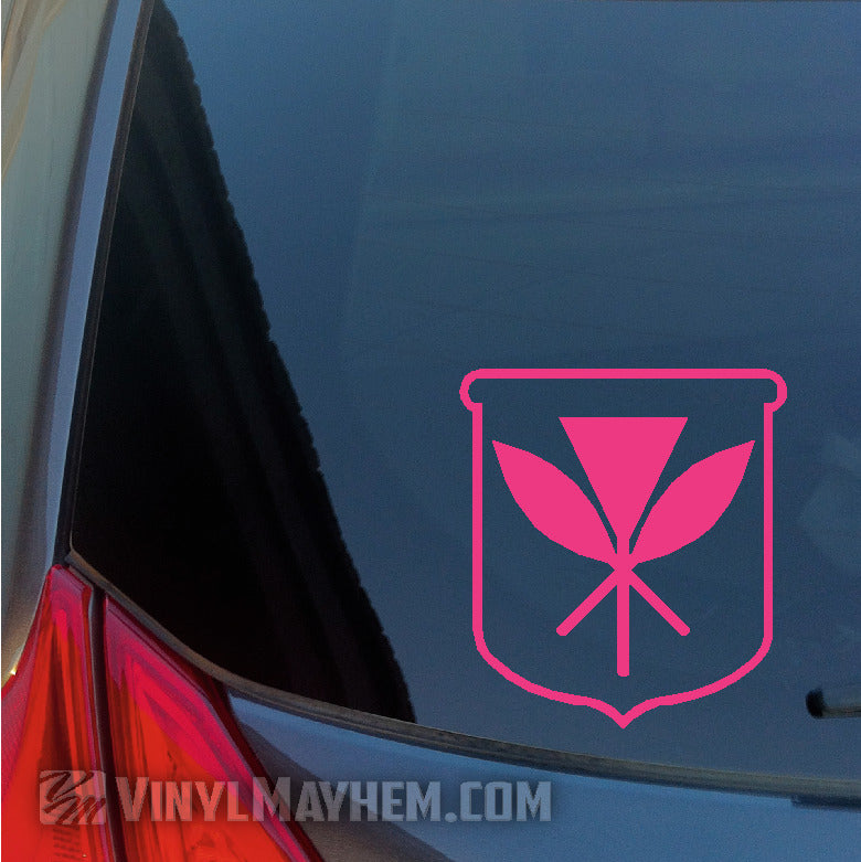 Hawaiian Kanaka Maoli Crest vinyl sticker