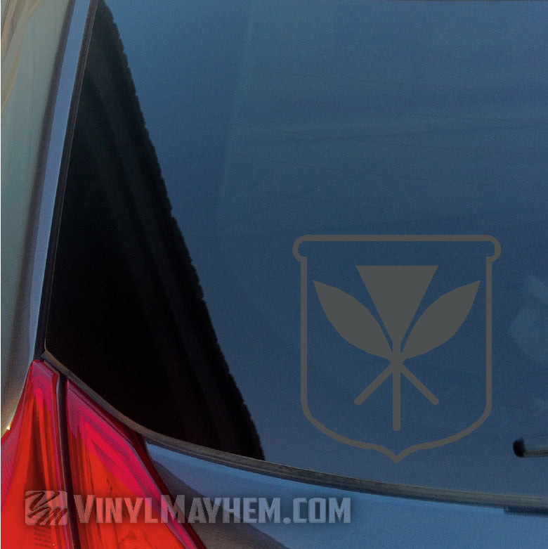 Hawaiian Kanaka Maoli Crest vinyl sticker
