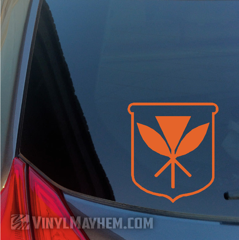 Hawaiian Kanaka Maoli Crest vinyl sticker