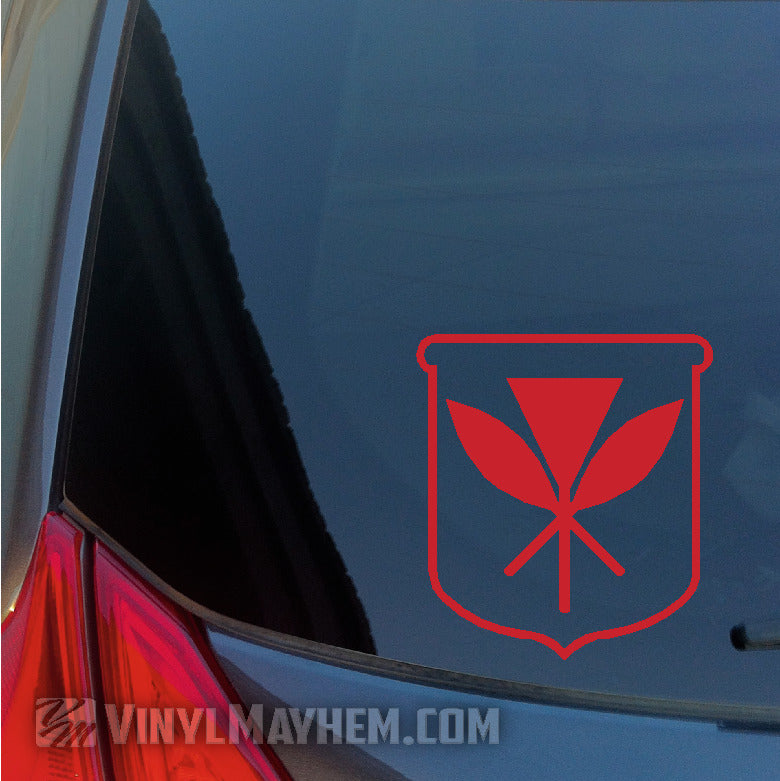 Hawaiian Kanaka Maoli Crest vinyl sticker