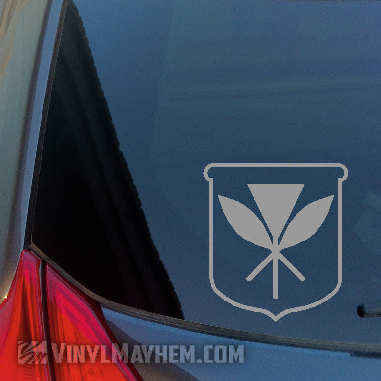 Hawaiian Kanaka Maoli Crest vinyl sticker